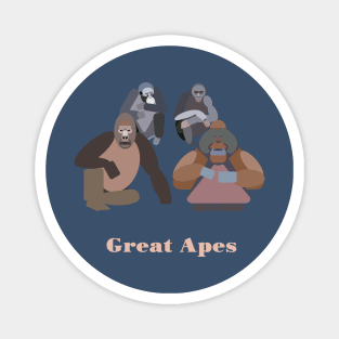 8ts The Great Apes Magnet